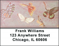 Grunge Butterflies Address Labels | LBBAJ-19