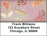 Grunge Butterflies Address Labels | LBBAJ-19