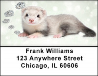 Ferrets with Bling Address Labels | LBBAJ-20