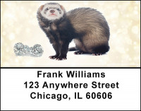 Ferrets with Bling Address Labels | LBBAJ-20