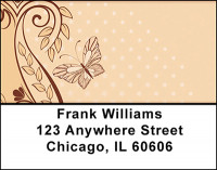 Organic Butterfly Address Labels | LBBAJ-25