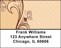 Organic Butterfly Address Labels | LBBAJ-25