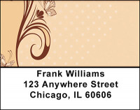 Organic Butterfly Address Labels | LBBAJ-25