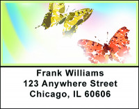 Rainbows and Butterflies Address Labels | LBBAJ-33