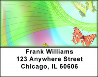 Rainbows and Butterflies Address Labels | LBBAJ-33