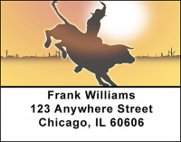 Cowboy Silhouettes Address Labels | LBBAJ-35