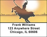 Cowboy Silhouettes Address Labels | LBBAJ-35