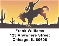 Cowboy Silhouettes Address Labels | LBBAJ-35