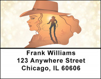 Cowgirl Silhouettes Address Labels | LBBAJ-36