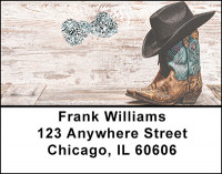 Cowgirl Boots Address Labels | LBBAJ-37