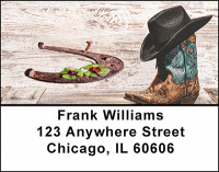 Cowgirl Boots Address Labels | LBBAJ-37
