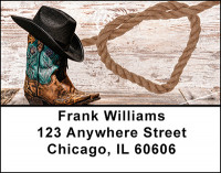 Cowgirl Boots Address Labels | LBBAJ-37