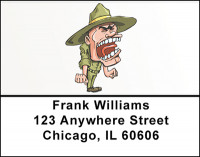 Yes Drill Sargent Address Labels | LBBAK-11