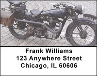 Vintage Motorcycles Address Labels | LBBAK-34