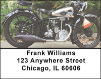 Vintage Motorcycles Address Labels | LBBAK-34