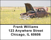 Vintage Autos Address Labels | LBBAK-35