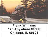 Snowmobile Fun Address Labels | LBBAK-36