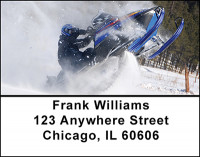 Snowmobile Fun Address Labels | LBBAK-36