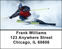 Skier Address Labels | LBBAK-39