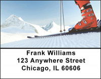 Skier Address Labels | LBBAK-39