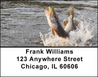 Freshwater Pike Fishing Address Labels | LBBAK-45