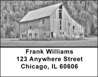Vintage Old Farm Barns Address Labels | LBBAK-49