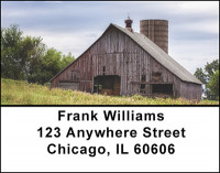 Vintage Old Farm Barns Address Labels | LBBAK-49