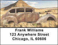 Rusty Rides Address Labels | LBBAK-57