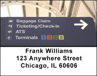 Airline's Address Labels | LBBAK-71