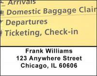 Airline's Address Labels | LBBAK-71