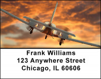 Airplane Pilot Address Labels | LBBAK-72