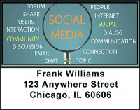 Social Media Today Address Labels | LBBAK-76