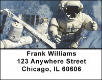 Space Astronauts Address Labels | LBBAK-79