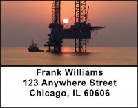 Oil - Black Gold Address Labels | LBBAK-86