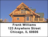 Log Homes Address Labels | LBBAK-90