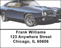 Classic Muscle Cars Address Labels | LBBAK-91