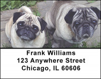 Adorable Pugs Address Labels | LBBAK-93