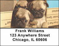 Adorable Pugs Address Labels | LBBAK-93