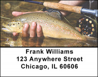 Fly Fishing For Trout Address Labels | LBBAK-97