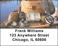 Fly Fishing For Trout Address Labels | LBBAK-97