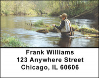 Fly Fishing For Trout Address Labels | LBBAK-97