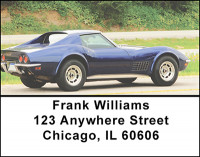 Classic Muscle Sports Cars Address Labels | LBBAL-01