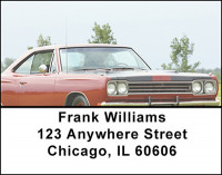 Classic Muscle Sports Cars Address Labels | LBBAL-01