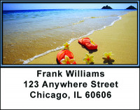 Day At The Beach Address Address Labels | LBBAL-08