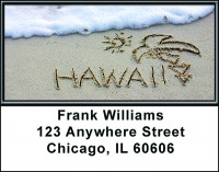 Vacationing At The Beach Address Labels | LBBAL-09