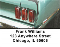 Retro Classic Car Tailights Address Labels | LBBAL-19