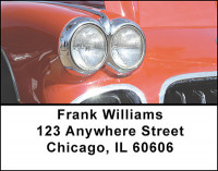 Classic Car Headlights Address Labels | LBBAL-20