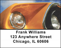 Classic Car Headlights Address Labels | LBBAL-20