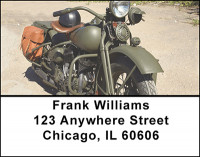 Classic Military Motorcycles Address Labels | LBBAL-21
