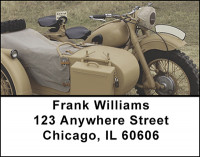 Classic Military Motorcycles Address Labels | LBBAL-21